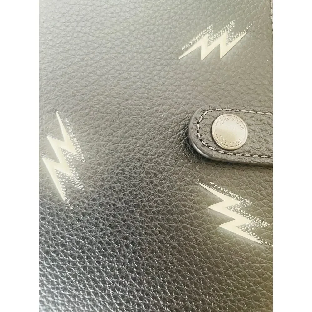 Coach Boxed Notebook Pencil Case Set Lightning Bolt Print CDC87